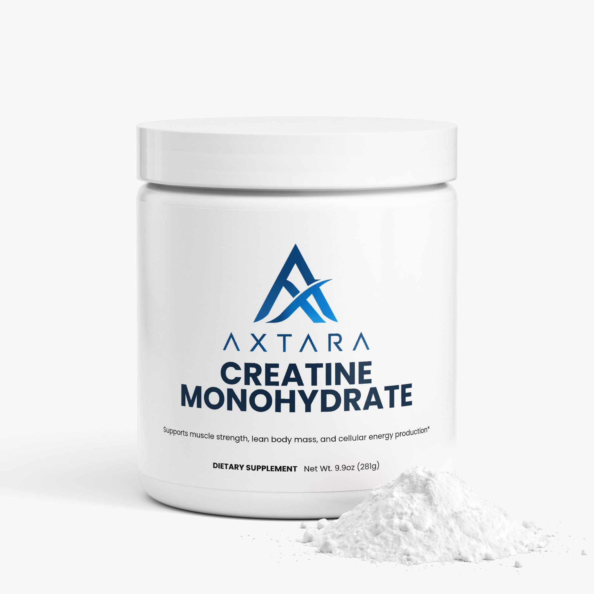 AXTARA Creatine Monohydrate with powder scoop