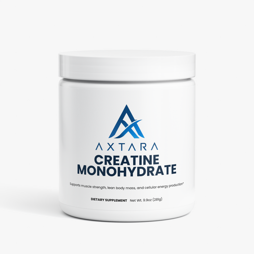 AXTARA Creatine Monohydrate jar, front view