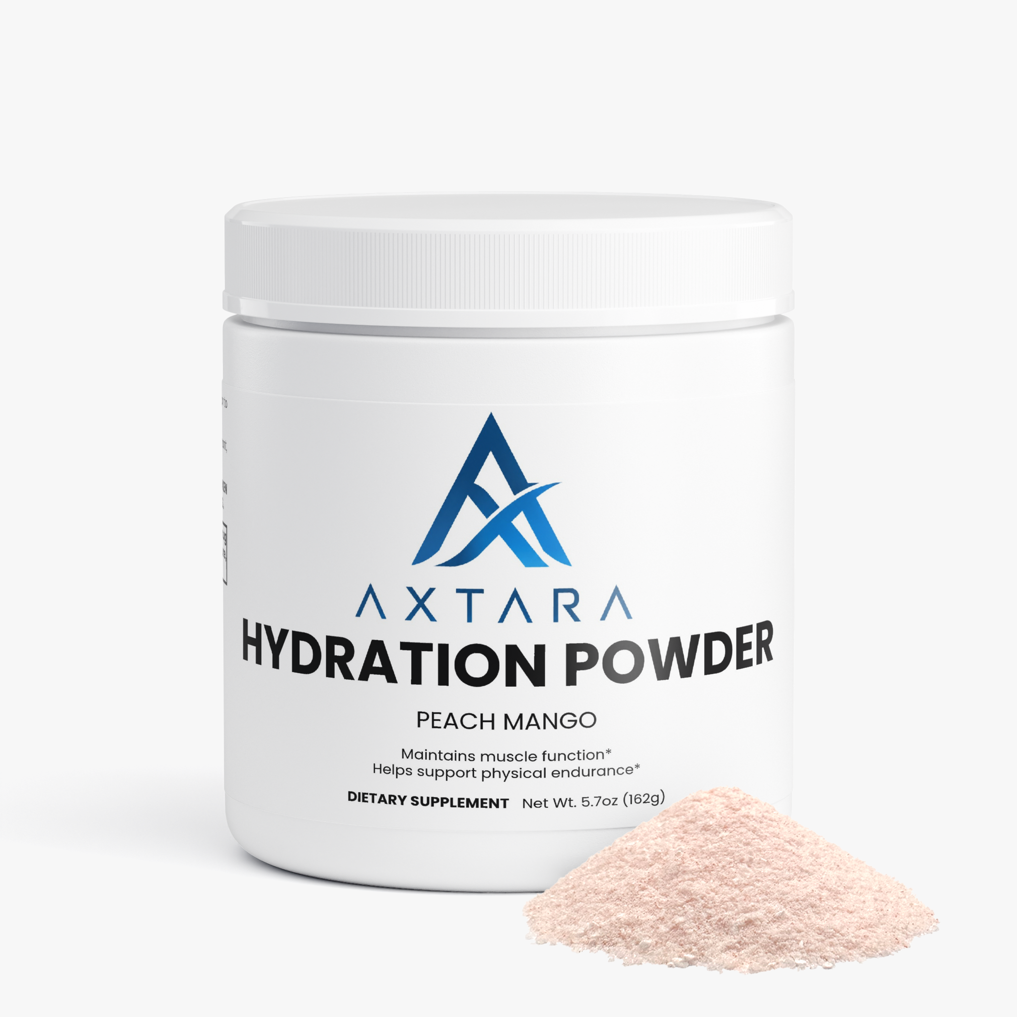 AXTARA Hydration Powder Peach Mango with powder scoop