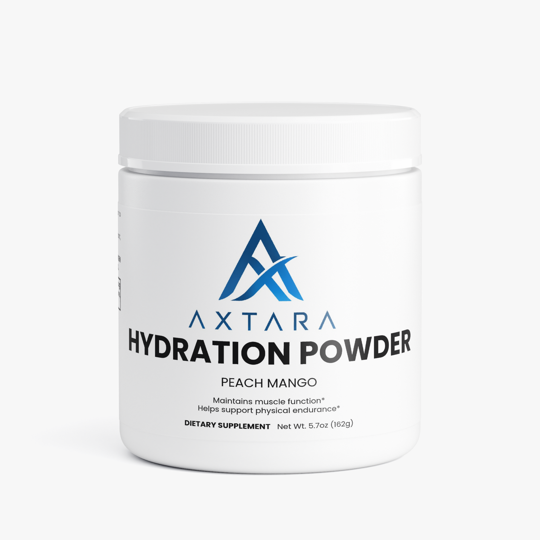AXTARA Hydration Powder Peach Mango tub, front view