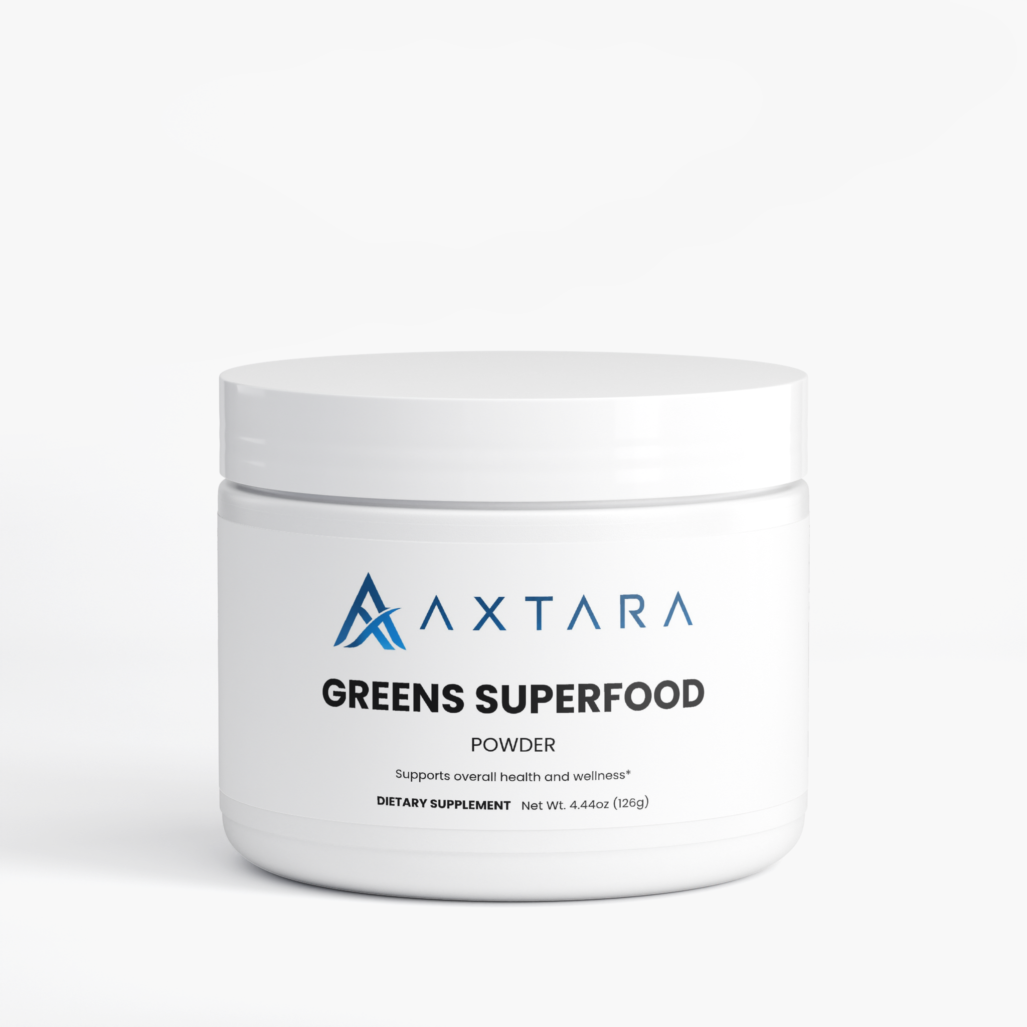 AXTARA Daily Greens jar, front view