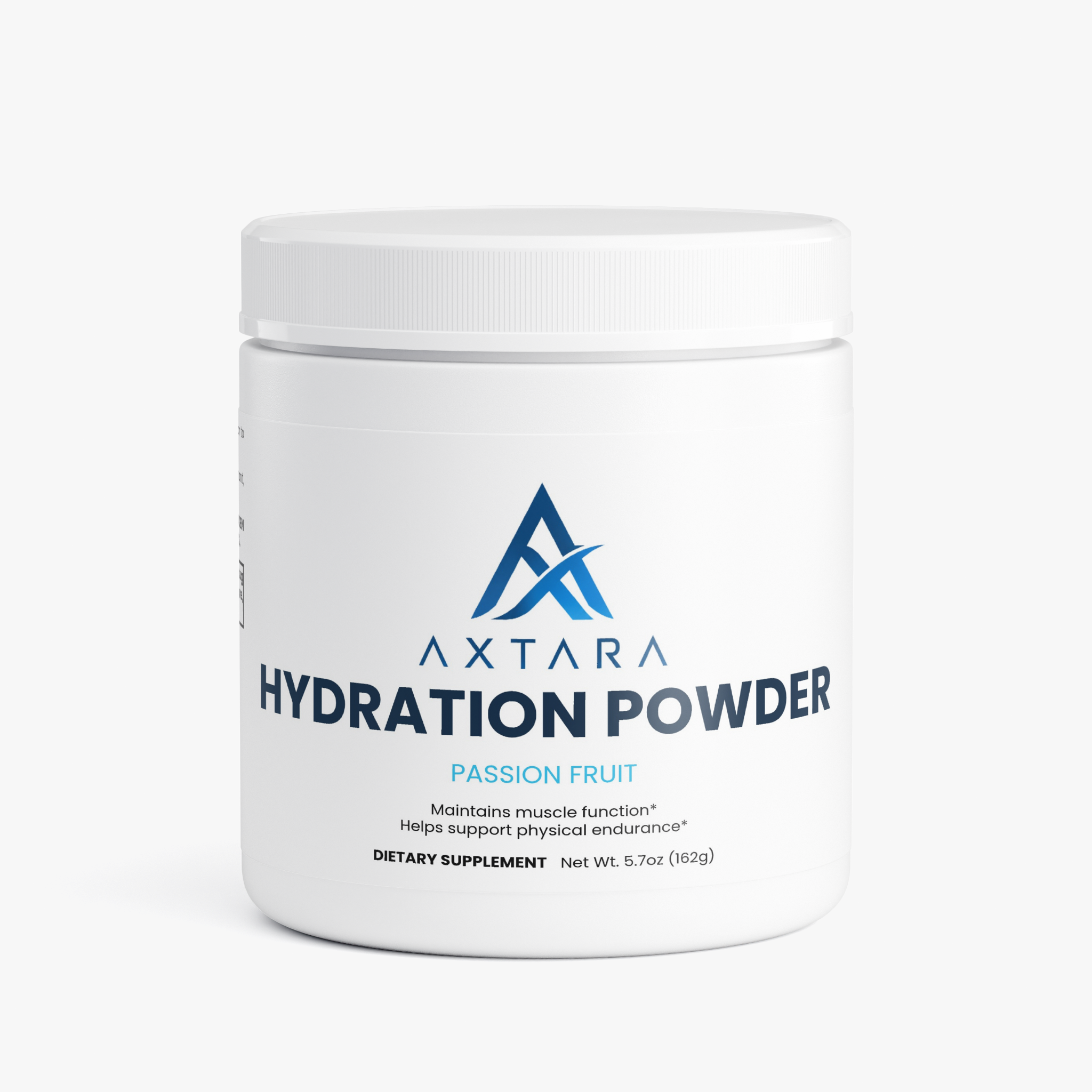 AXTARA Hydration Powder Passion Fruit tub, front view