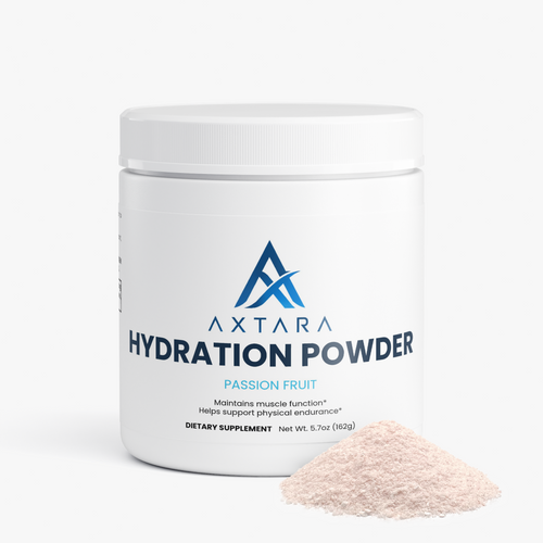 AXTARA Hydration Powder Passion Fruit with powder scoop