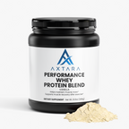 AXTARA Whey Protein Vanilla with powder scoop